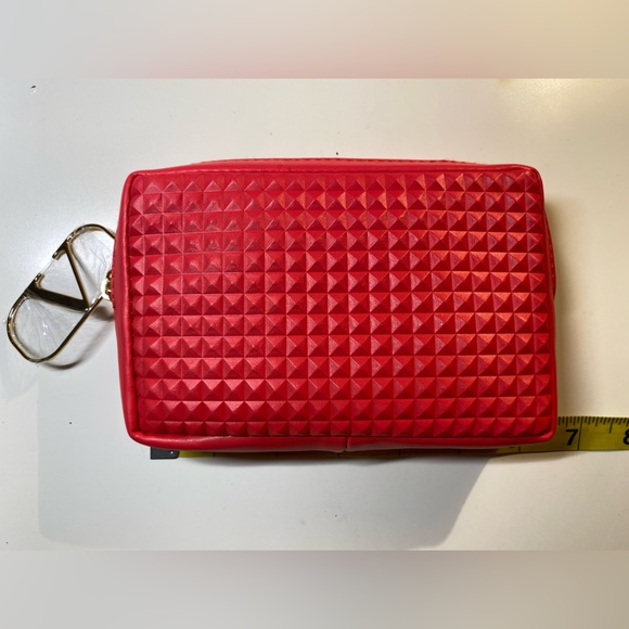 Valentino Hot Pink Lipstick Tote / Change Purse NWOT - Picture 3 of 9
